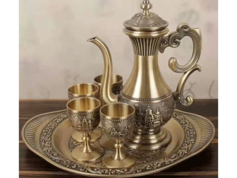 铜工艺品-铜盘铜杯铜壶
